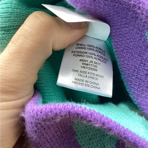 Cat & Jack Beanie Hat Mask ONFM Purple Kids Unisex NWT - Picture 3 of 3